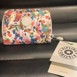 2/$20 Kipling TOPS Wallet in Lucky Leaves print